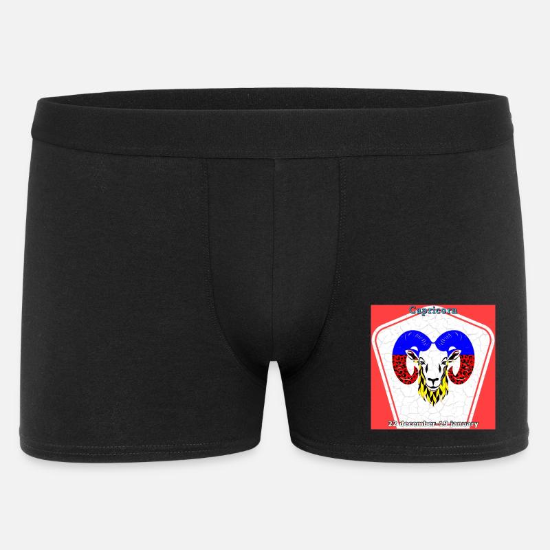 Steinbock - Männer Boxer Shorts - Schwarz