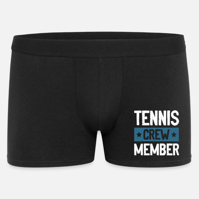 Tennis Crew - Männer Boxer Shorts - Schwarz