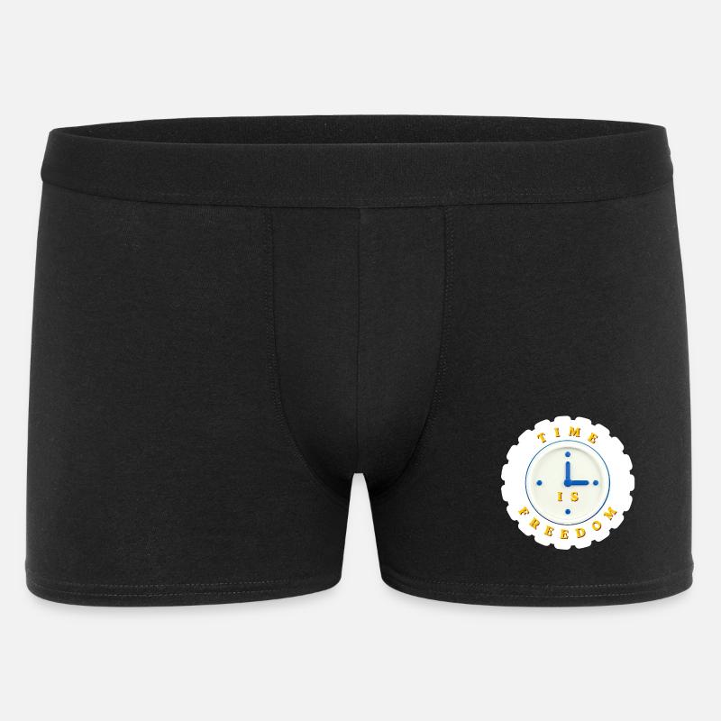 Time is freedom - Men's Boxer Shorts - black
