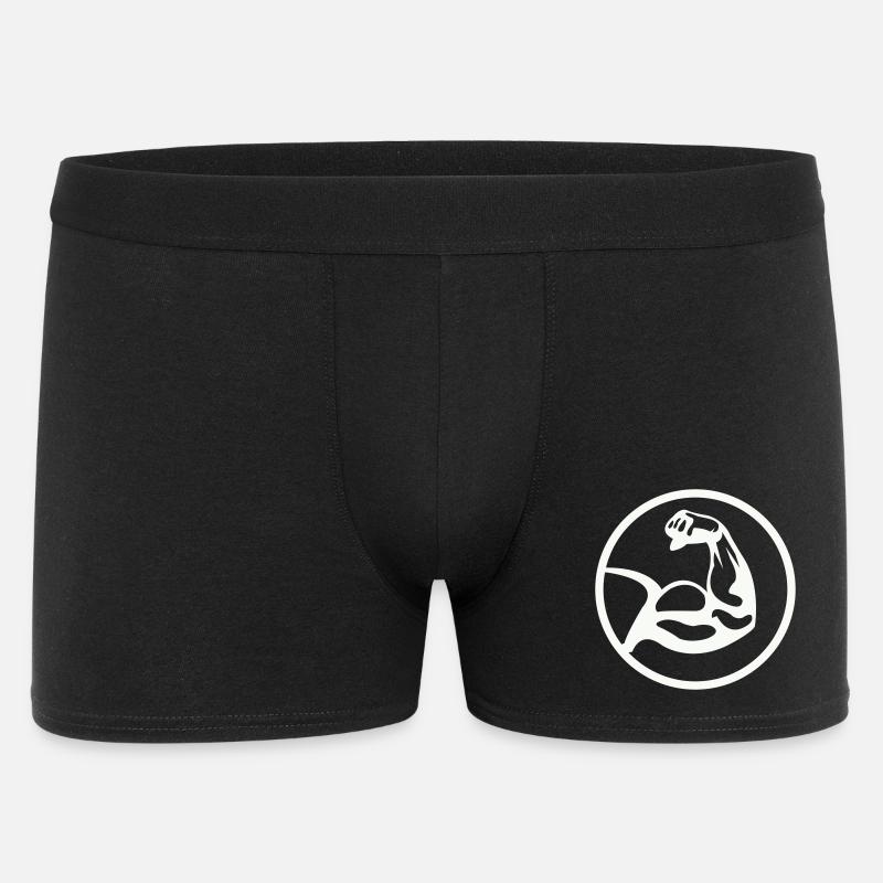 Biceps Noir Blanc - Boxer Homme - noir