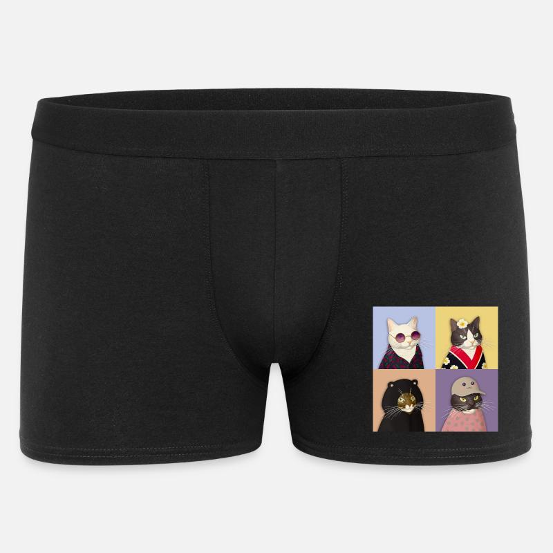 Cat Couture Quartet - Men's Boxer Shorts - black