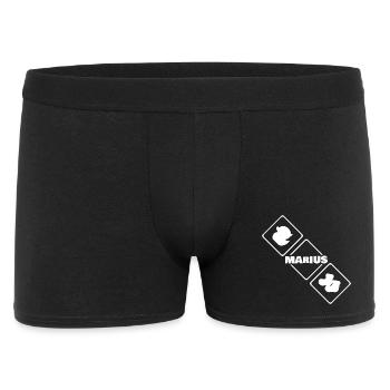 Marius Diamant Logo Bird - Men's Boxer Shorts - black - Front