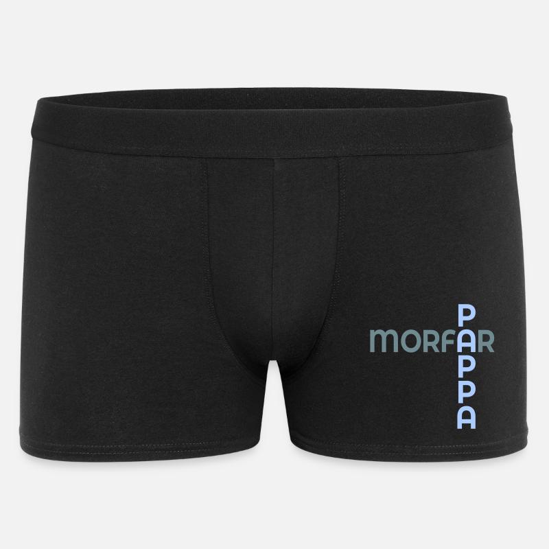 Baby Dad Opa - Männer Boxer Shorts - Schwarz