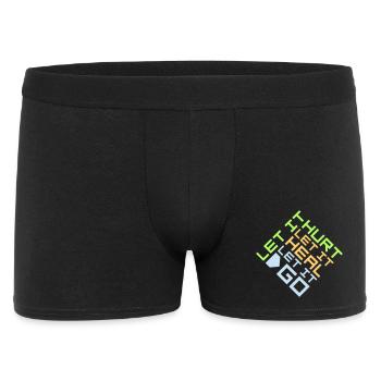 Let It Hurt Let It Heal Let It Go Inspirierend - Männer Boxer Shorts - Schwarz - Vorne