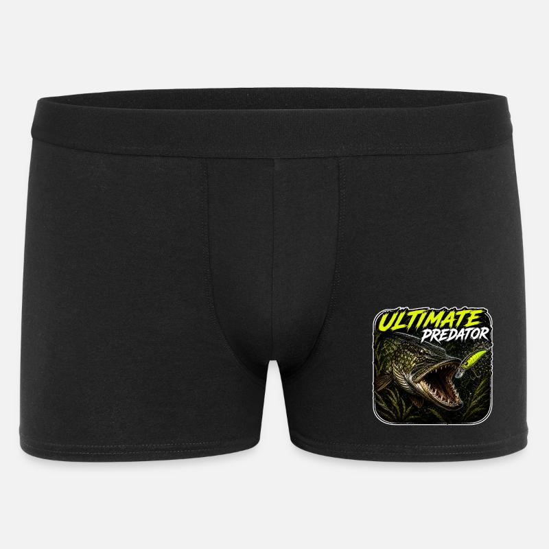 Ultimatives Predator-Hechtfang-Design - Männer Boxer Shorts - Schwarz