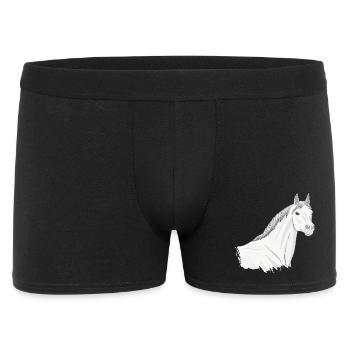 La tête d'un cheval Abbayan gris clair - Boxer Homme - noir - Devant
