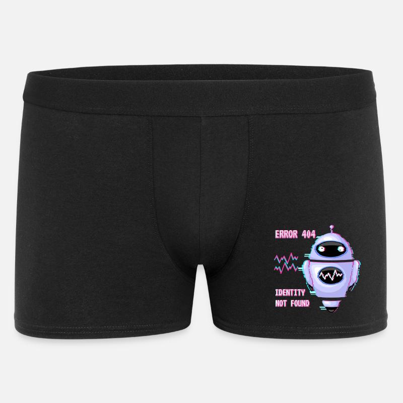 ERROR 404: Identity Not Found - Men's Boxer Shorts - black