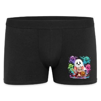 Ghost Adventure Mouse Knight - Men's Boxer Shorts - black - Front