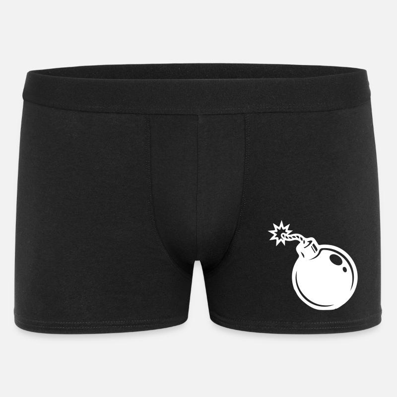 Bombe Symbol - Männer Boxer Shorts - Schwarz