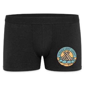 Summer Camp Champ Fun Kids Outdoor Adventure - Men's Boxer Shorts - black - Front