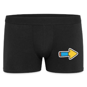 Flèche de bande dessinée Direction à droite - Boxer Homme - noir - Devant