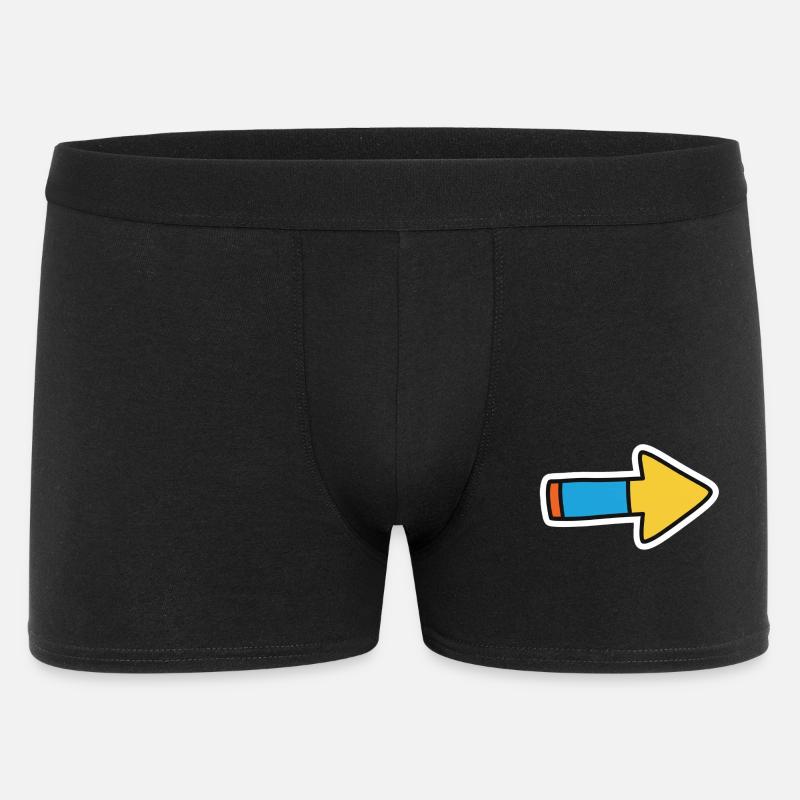 Comic Arrow Direction Right - Men's Boxer Shorts - black