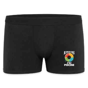 je peux pas j'ai piscine - Boxer Homme - noir - Devant