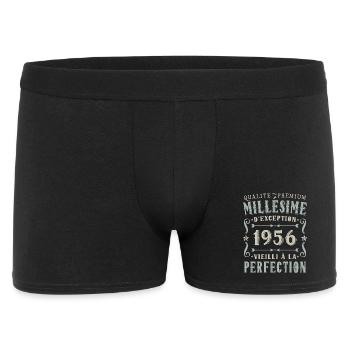 Anniversaire 70 Ans, Millésime 1956 - Boxer Homme - noir - Devant