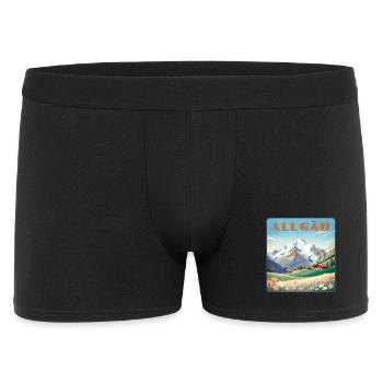 Allgäu - Männer Boxer Shorts - Schwarz - Vorne