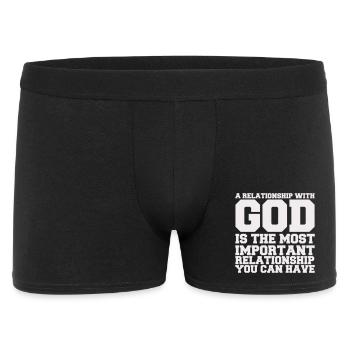 a_relationship_with_god - Men's Boxer Shorts - black - Front