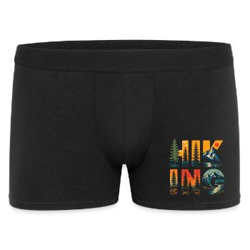 Hiking - Outdoor Adventure - Men's Boxer Shorts - black - Front