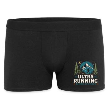 Ultra Running - Like Running, But With a Snacks - Men's Boxer Shorts - black - Front