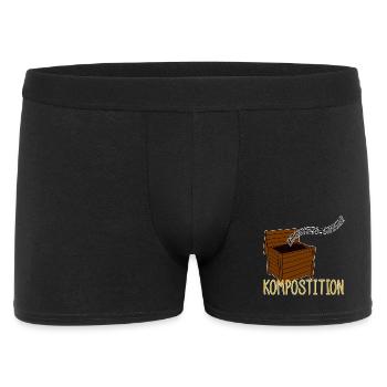 Kompost Musik Garten Humor - Männer Boxer Shorts - Schwarz - Vorne