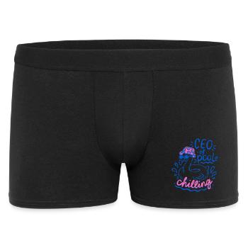 PDG de Pool Chilling Flamingo Doodle - Boxer Homme - noir - Devant