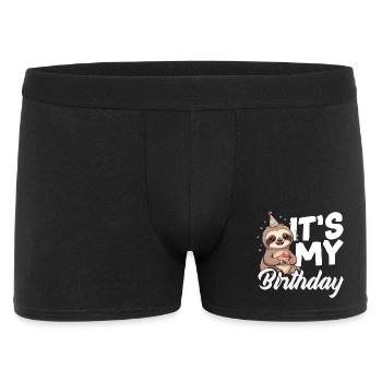 funny sloth gift - Men's Boxer Shorts - black - Front