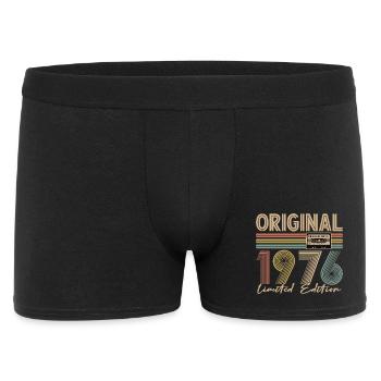 50. Geburtstag, 50 Jahre - Männer Boxer Shorts - Schwarz - Vorne