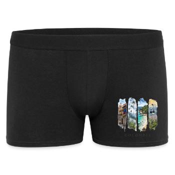 Voyage en Colombie – Culture et motif pays en Amérique du Sud - Boxer Homme - noir - Devant