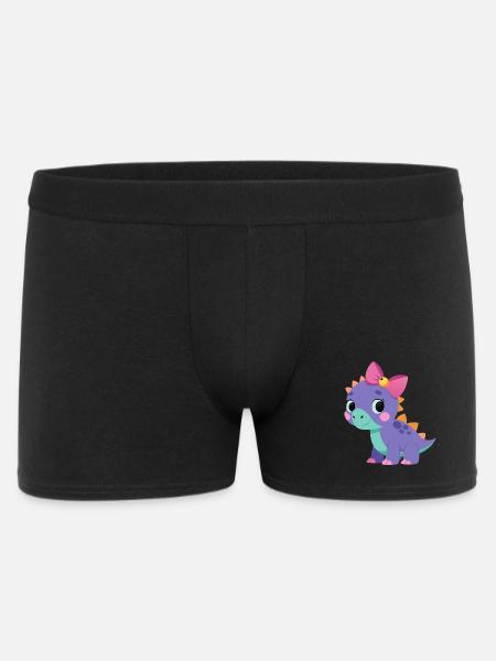 Tricératops fille - Boxer Homme - noir