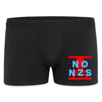NO NZS NEVER AGAIN ANTIFASCISM NO AFD BLUE RED - Men's Boxer Shorts - black - Front