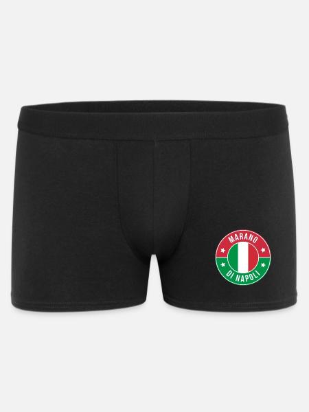 Marano di Napoli Round Emblem - Men's Boxer Shorts - black