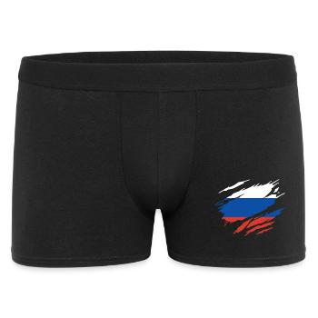 Russia Russian Flag - Men's Boxer Shorts - black - Front