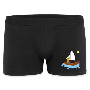 Cute carrot sailing - Men's Boxer Shorts - black - Front