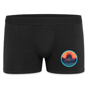 Retro 90s JDM Samurai Kabuto Warrior Sports Car - Men's Boxer Shorts - black - Front