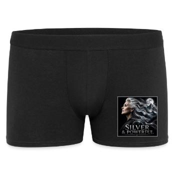 Proud Silver Sister Grey Hair Power - Men's Boxer Shorts - black - Front