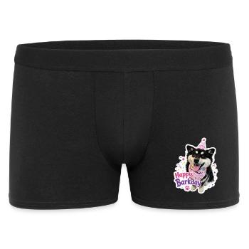 Happy Barkday Finnish Lapphund - Men's Boxer Shorts - black - Front