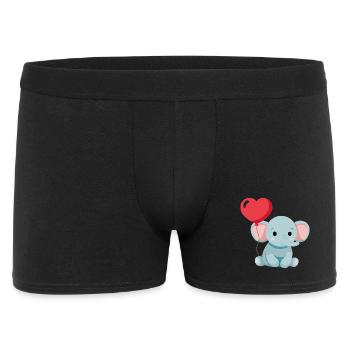 Petit éléphant mignon - Boxer Homme - noir - Devant