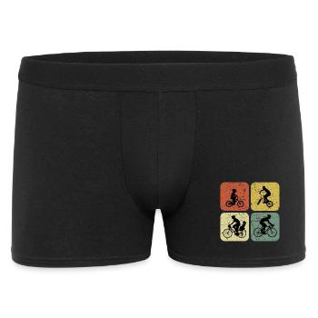 Four Ways to Ride Retro Cyclin - Men's Boxer Shorts - black - Front