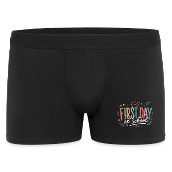 Funny First Day of School Teacher Back to School - Men's Boxer Shorts - black - Front