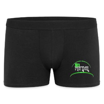 Nu Metal Toxic Green Cap Edition - Männer Boxer Shorts - Schwarz - Vorne