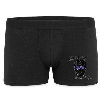 Galaxie Death Metal Totenkopf  - Männer Boxer Shorts - Schwarz - Vorne