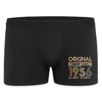 70. Geburtstag, 70 Jahre - Männer Boxer Shorts - Schwarz - Vorne