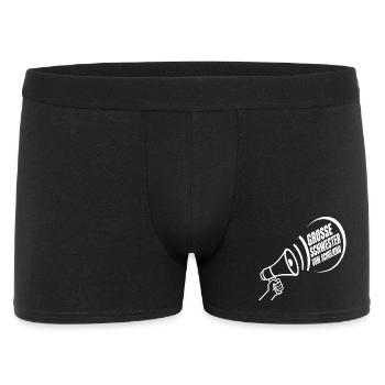 Grosse Schwester Vom Schulkind – Schulanfang - Männer Boxer Shorts - Schwarz - Vorne