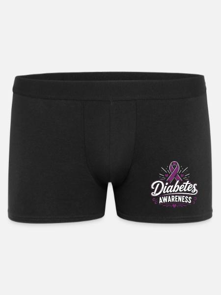 diabetes awareness - Men's Boxer Shorts - black