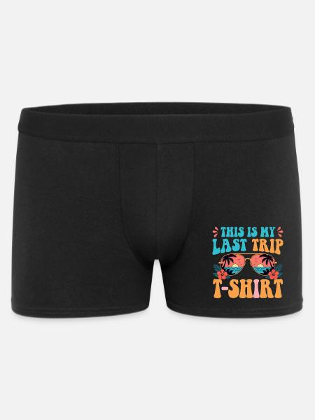 Dette er min sidste retroferie - Boxer Shorts til mænd - sort
