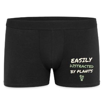 Facilement distrait par les plantes - Boxer Homme - noir - Devant