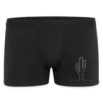 Cactus Contour Illustration - Men's Boxer Shorts - black - Front
