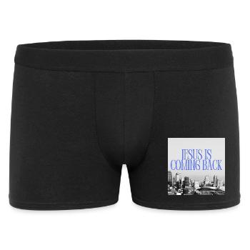 Jésus revient Urban Skyline Typographie Grap - Boxer Homme - noir - Devant