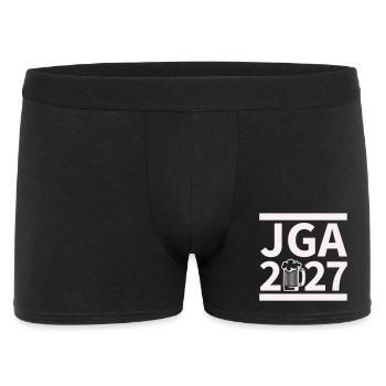 Bachelor Party 2027 Beer Celebration Design - Men's Boxer Shorts - black - Front