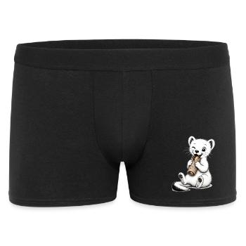 Vaelosek l hermine galette saucisse  - Boxer Homme - noir - Devant