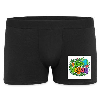 Adoptez une fleur végane - Boxer Homme - noir - Devant